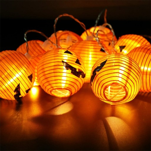 6/10/20LED Pumpkin String Lights DIY Halloween