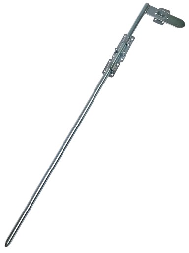 Rygiel zasuwa zamknięcie do bramy 800 mm ocynk MK