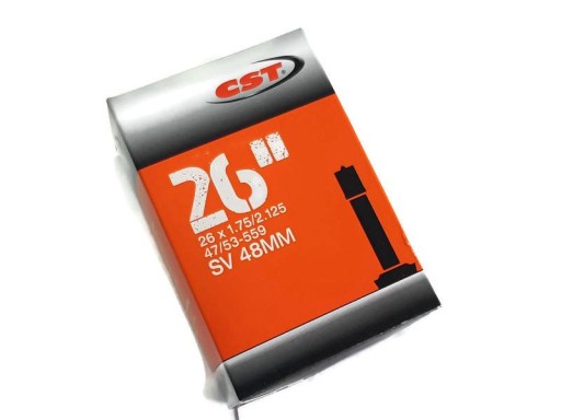 Dętka rowerowa CST 26 x 1.75 - 2.125 AV48 mm