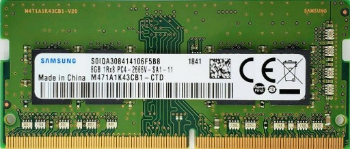 PAMIĘĆ RAM 8GB DDR4 SO-DIMM LAPTOP PC4 2666MHZ