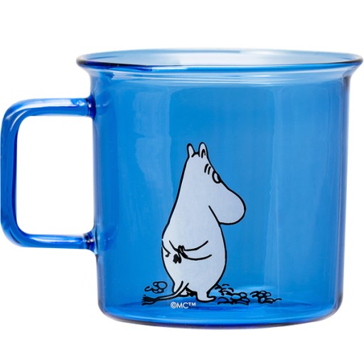 KUBEK szklany MUMINEK MUMINKI muurla 350 ml KUBECZEK z uszkiem MOOMIN