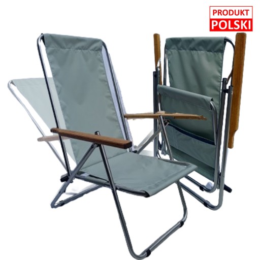 LEŻAK PLAŻOWY GUSIO WZMACNIANY 150 KG POLSKI PRODUKT KEMPING