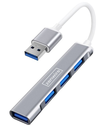 ROZDZIELACZ HUB 4x USB 3.0 ROZGAŁĘŹNIK PORTÓW ADAPTER PRZEJŚCIÓWKA SLIM