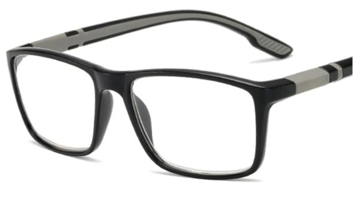 OKULARY KOREKCYJNE sportowe SZARE PLUSY +1.5