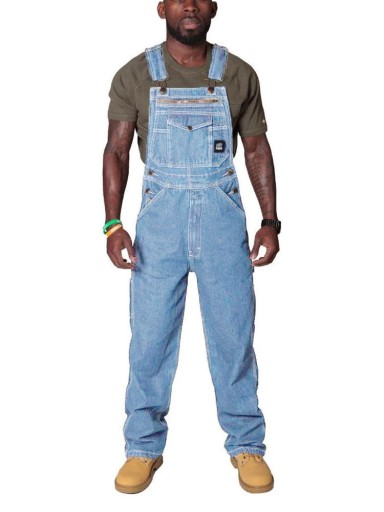 JEANSY SLIM STRAIGHT SPODNIE ROBOCZE OGRODNICZKI