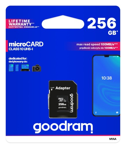 Karta pamięci microSD Goodram M1AA-2560R12 256 GB