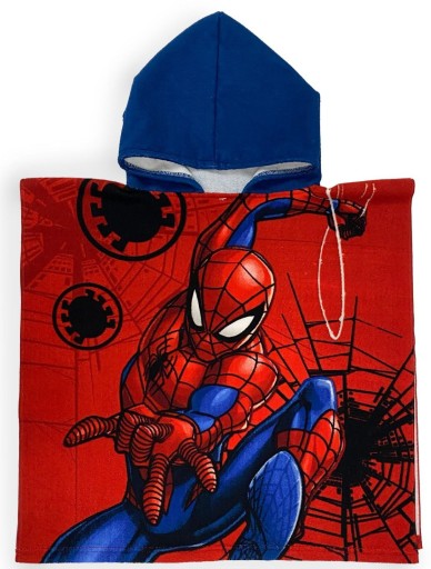 PONCZO SPIDERMAN RĘCZNIK PLAŻOWY KĄPIELOWY Z KAPTUREM PONCHO SPIDEY MARVEL
