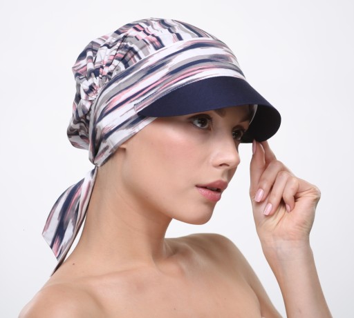 CHUSTKA TURBAN Z DASZKIEM NA GŁOWĘ CHEMIOTERAPIA