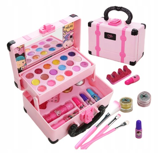 Kuferek kosmetyków paznokci makijaż MakeUp Zestaw