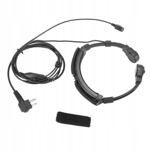 Throat Mic Miniphone Covert Acoustic Tube Earpiece