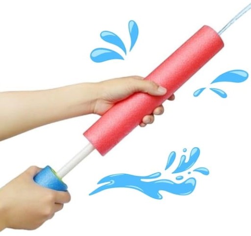 PISTOLET NA WODĘ POMPKA WODNA 40 CM SIKAWKA PIANKA