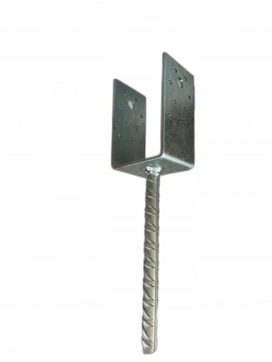 PODSTAWA SŁUPA KOTWA PSS 80 DO WMUROWANIA złącze na belkę 80 mm PALISADA