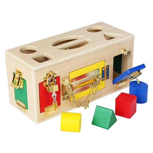 Wooden Montessori Practical Box Baby Early