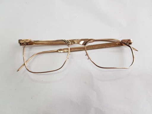 STARE ZABYTKOWE POZŁACANE OKULARY OPTIMA MARWITZ