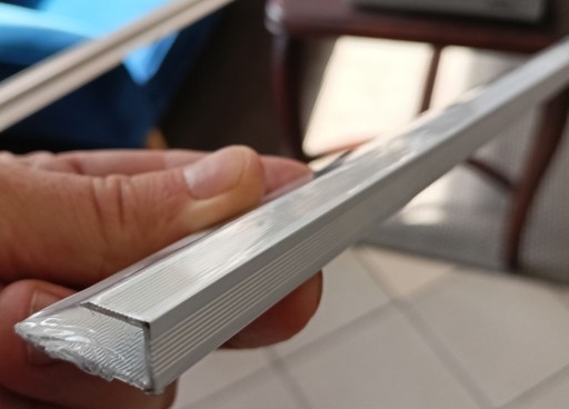 profil listwa zakończe panel C alu anoda 10mm 2,7m
