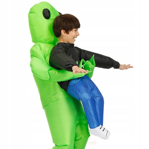 DMUCHANY KOSTIUM ALIEN, KOSMITA, PRANK, ŚMIESZNE