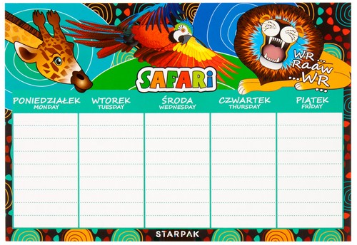 PLAN LEKCJI SAFARI STARPAK