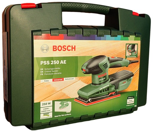 Szlifierka Oscylacyjna Bosch PSS 250 AE + Walizka