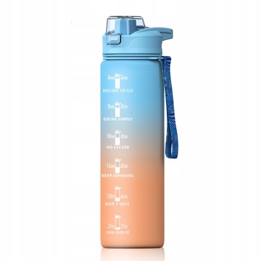 Butelka na wodę z markerem czasu 1000ml