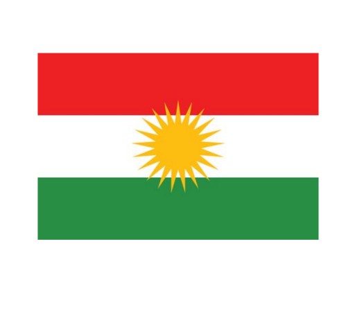 Flaga Kurdystanu (90 cmx150cm) tkanina