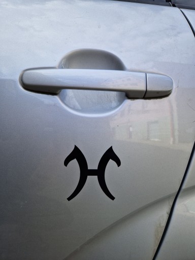 Naklejka SYMBOL PALENIE RASY KONIA na samochód
