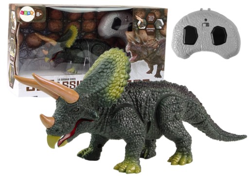 Dinozaur Na Baterie Triceratops Zdalnie Sterowany