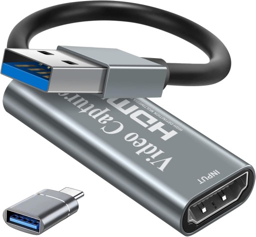 Karta do przechwytywania wideo HDMI capture, grabber, rejestrator USB 3.0 C