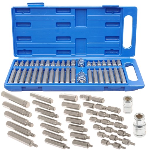 ZESTAW BITÓW KLUCZY BITY TORX IMBUS HEX SPLINE XZN 40EL. BITY KLUCZE BITY P