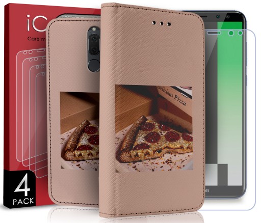 ETUI MARKOWE DO HUAWEI MATE 10 LITE WZORY + SZKŁO