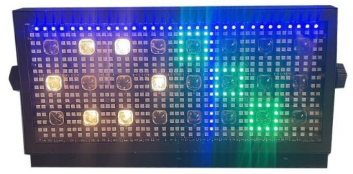 STROBOSKOP BLINDER OŚWIETLACZ EFEKT LED RGB+WW PROFESJONALNY ESTRADOWY