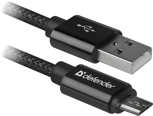 Kabel micro USB DEFENDER 1m 2.1A
