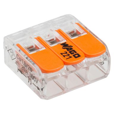 Szybkozłączka linka/drut WAGO 3x0,2-4mm 6989