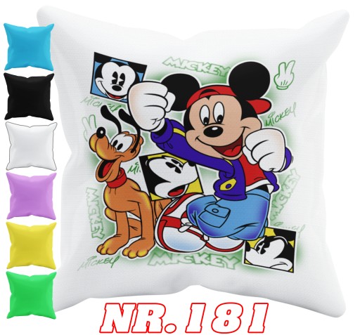 POSZEWKA NA PODUSZKĘ JAŚKA DO PRZEDSZKOLA MYSZKA MICKEY + IMIĘ GRATIS