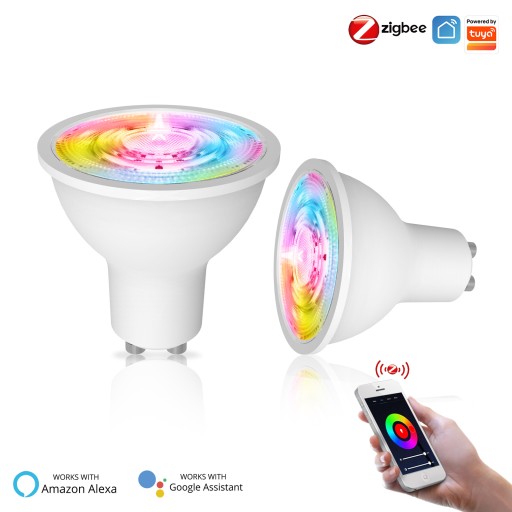 Żarówka LED RGB GU10 ZigBee TUYA SMART LIFE 2SZT