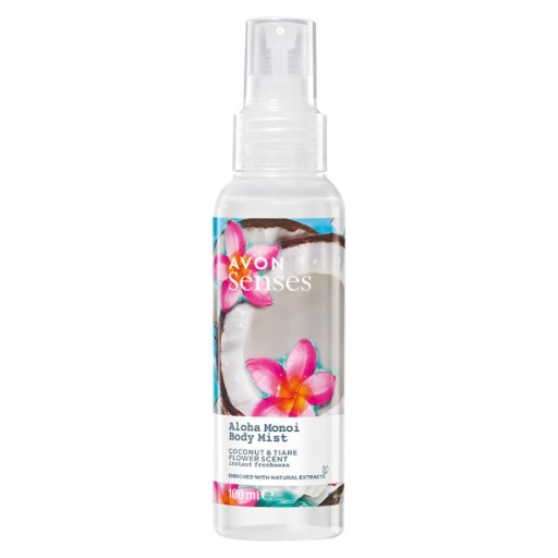 Mgiełka do Ciała Kokos i Kwiat Tahiti 100 ml AVON Naturals dla Niej 23192
