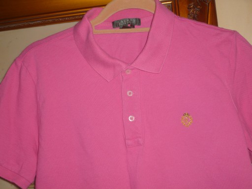 RALPH LAUREN-R-L-LOGO HAFT -LEKKI RÓŻ.