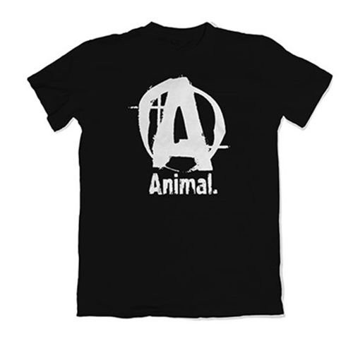 Universal T-shirt Animal Logo Basic Tee Black L Koszulka Gym Siłownia