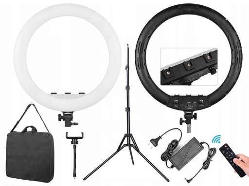 Lampa pierścieniowa LED Mitoya MTY-21C 50W Statyw Torba Pilot Uchwyt Tel