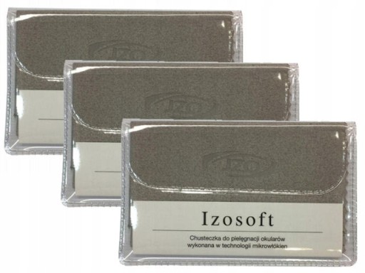 3 x ŚCIERECZKA DO OKULARÓW MIKROFIBRA JZO IZOSOFT