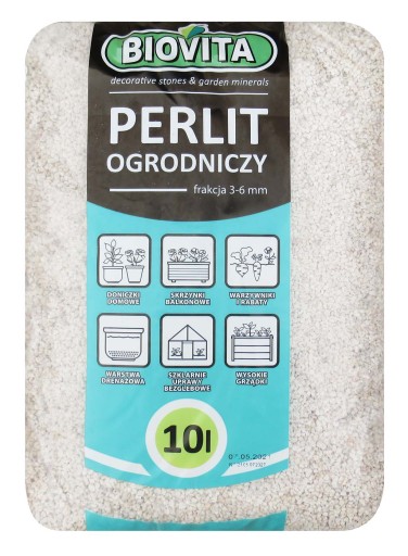 PERLIT OGRODNICZY 10L SPULCHNIA PODŁOŻE BIOVITA