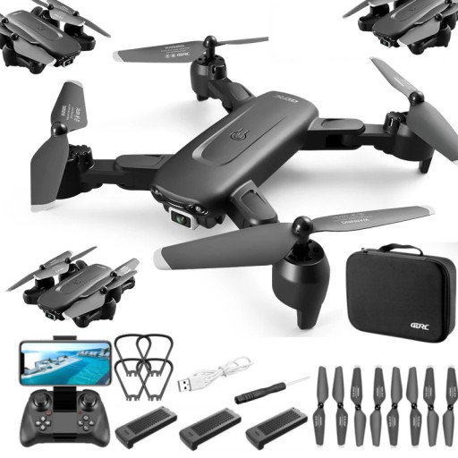 DRON ZDALNIE STEROWANY KAMERA 4K ZABAWKA RC 60min
