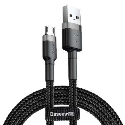 Kabel Micro USB Baseus Cafule 1.5A 2m szaro-czarny