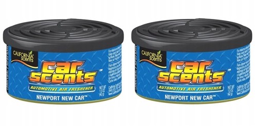 CALIFORNIA CAR SCENTS 2SZT ZAPACH NEWPORT NEW CAR