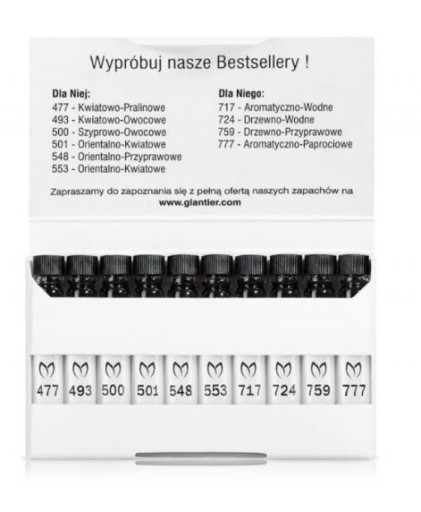 Zestaw próbek Glantier 10szt Bestsellery
