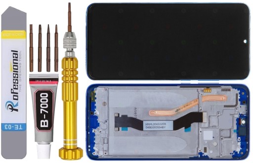 XIAOMI REDMI NOTE 8 PRO WYŚWIETLACZ LCD RAMKA NIEB