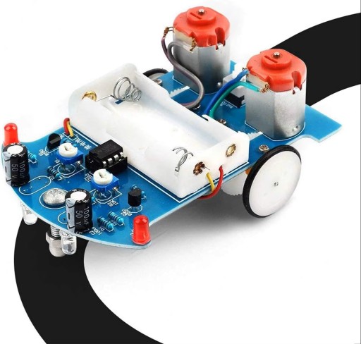 Robot jeżdżący po linii Line follower nauka lutowania