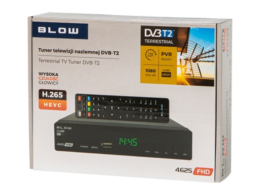 Dekoder tuner DVB-T2 BLOW 4625FHD H.265 V2