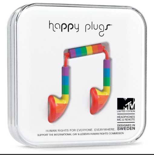Słuchawki przewodowe douszne uniwersalne Happy Plugs 152602