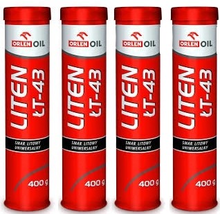 4x SMAR LITOWY ŁOŻYSKOWY ORLEN ŁT-43 400G KARTUSZ
