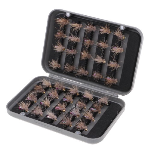 40 / pudło Asortyment Fly Fishing Flies Symulacja
